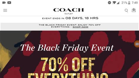 black friday coach sale.